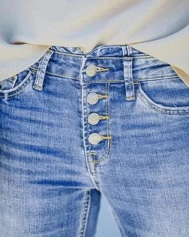 Vintage jeans med høj talje