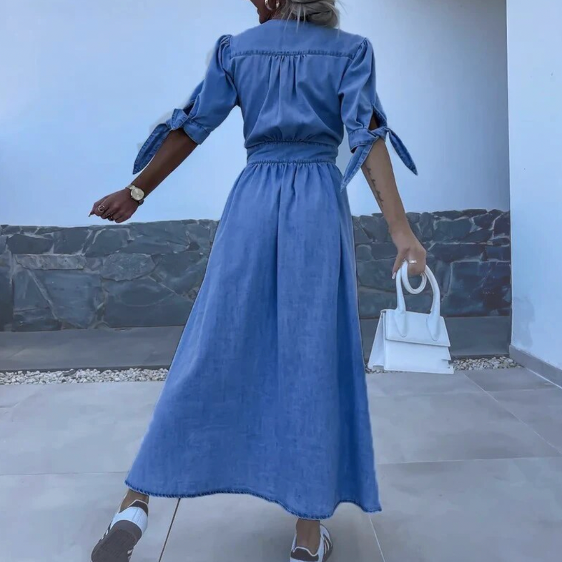 Jelke - Denim Maxi Kjole